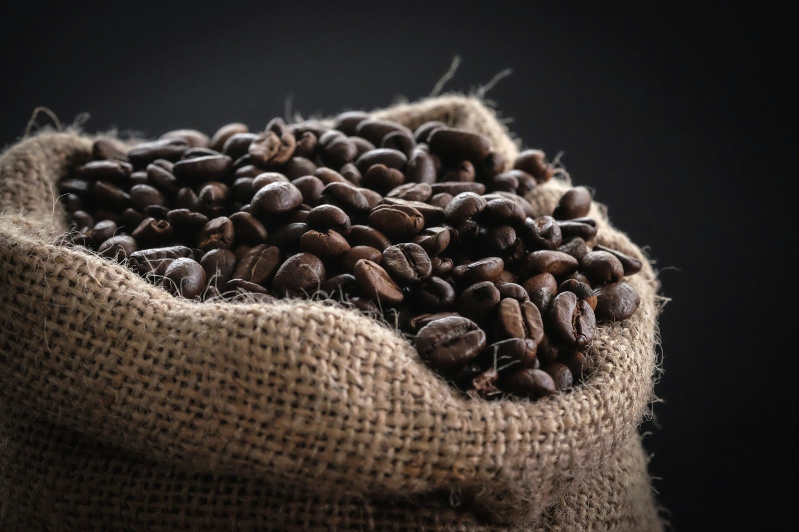 Bolsa de café de la casa dibujada a línea, sello del numeral once